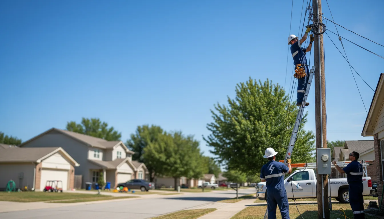 Residential electrician providing installation services in Cerro Gordo, IL
